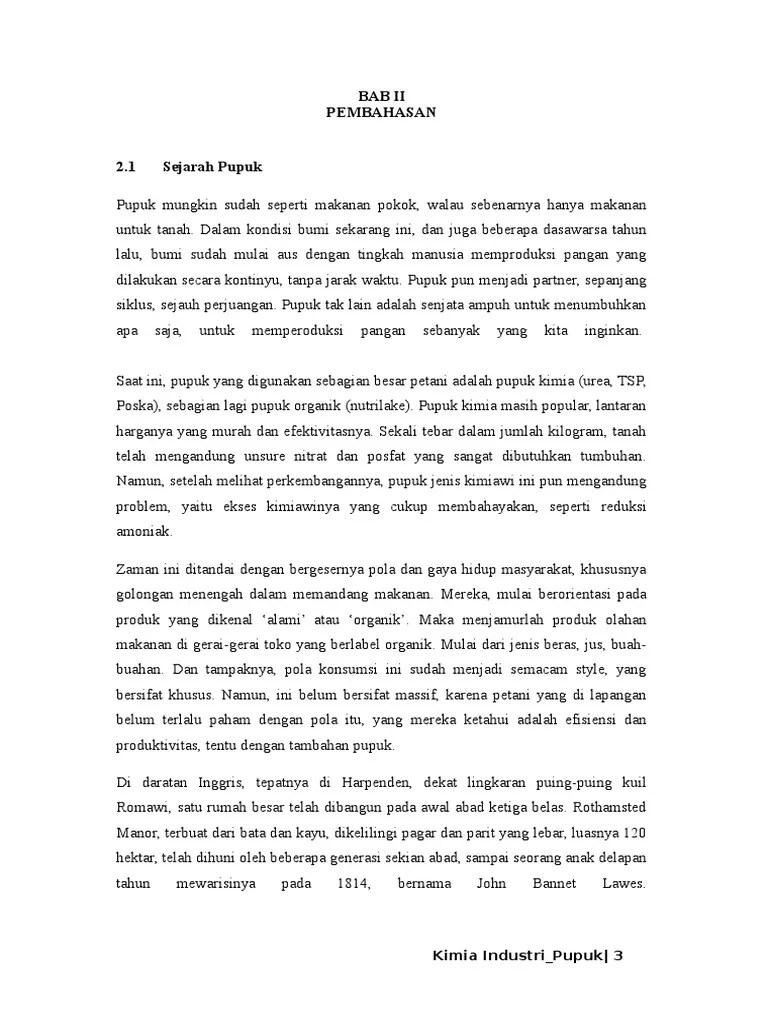 PIK Industri-Pupuk-Urea DLL