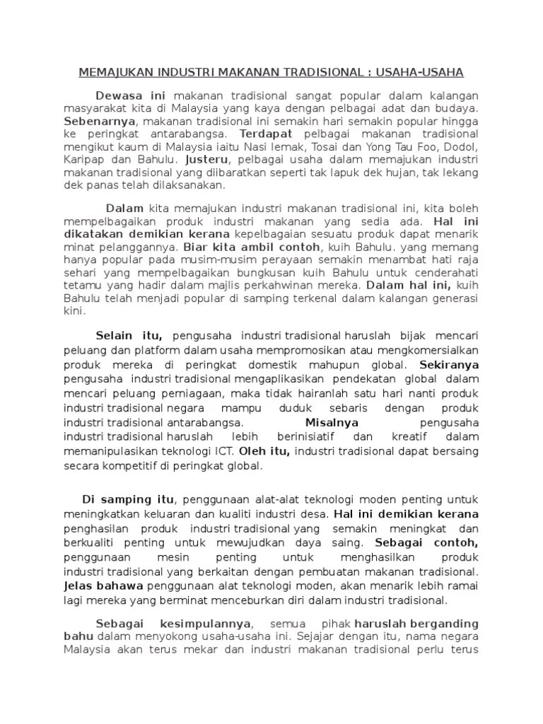 Kepentingan Makanan Tradisional / Makanan Tradisional Di Malaysia Group 4