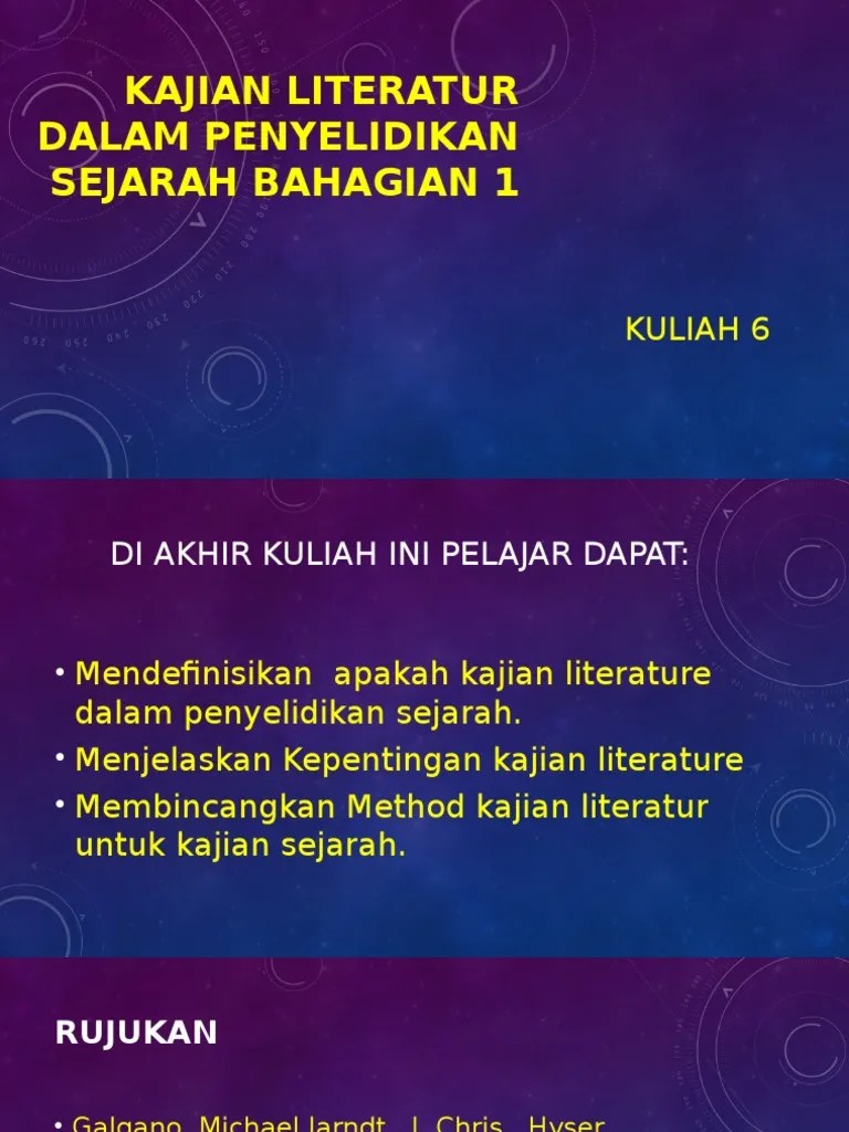 Contoh Penulisan Kajian Literatur Sejarah / 6 Kajian Kes Sejarah Tahun 4