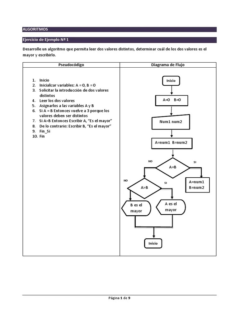 Ejercicios De Algoritmos | Algoritmos | Suma