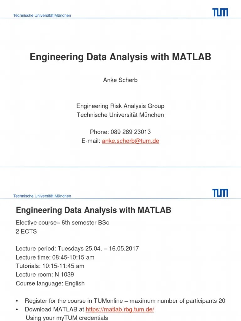 Lecture 1 | PDF | Matlab | Matrix (Mathematics)