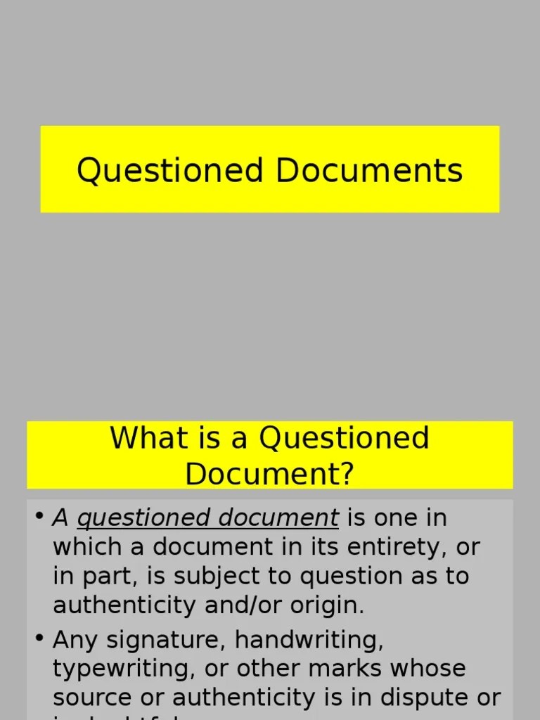 Introduction To Forensic Science Questioned Documents Pdf