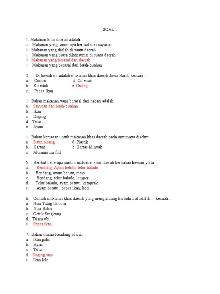 Makanan Khas Daerah Jawa Barat Kecuali - Christoper