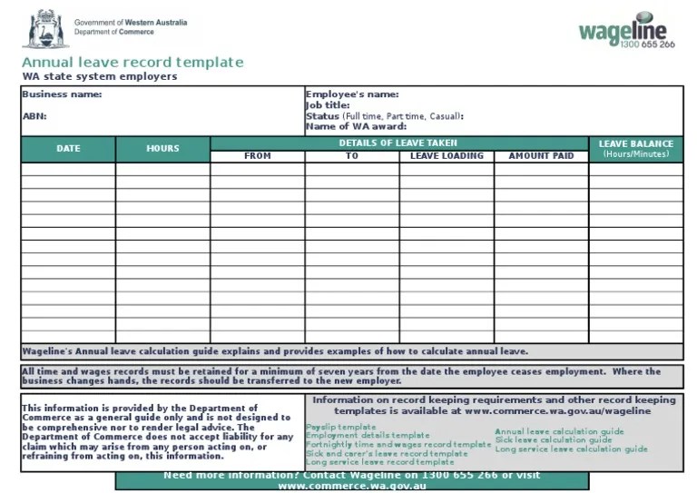 It is a professionally used document that is helpful in recording and monitoring the leave of the employee across the year. Annual Leave Staff Template Record : Free Leave Tracker ...