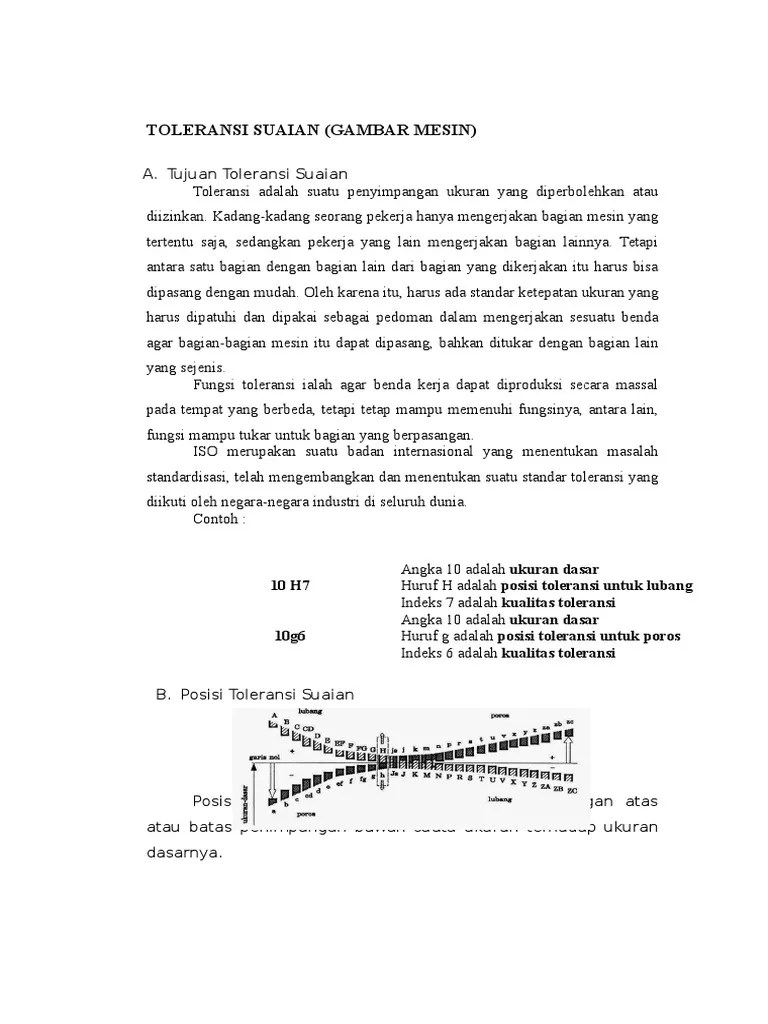 Toleransi Suaian | PDF