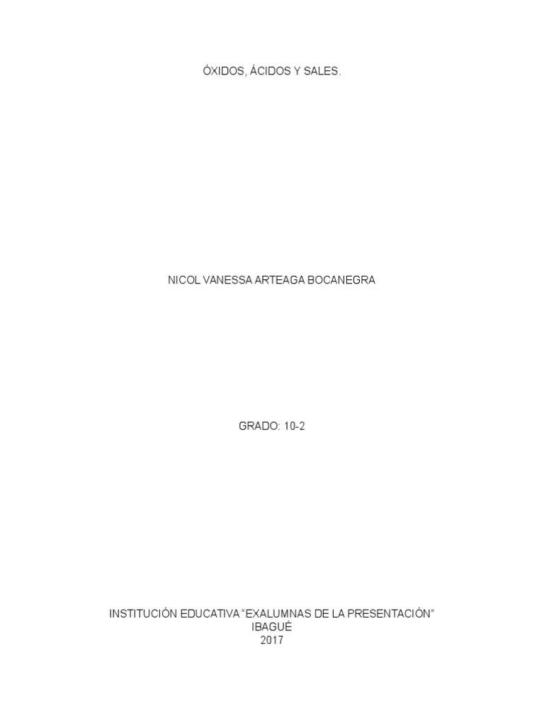 Nomenclatura De Óxidos | PDF | Hidróxido | Elementos Químicos