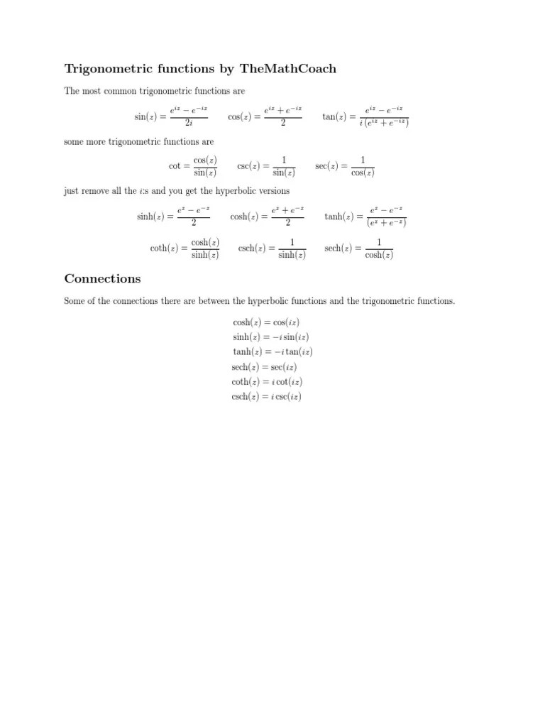 Trigonometric Functions | PDF | Teaching Methods & Materials
