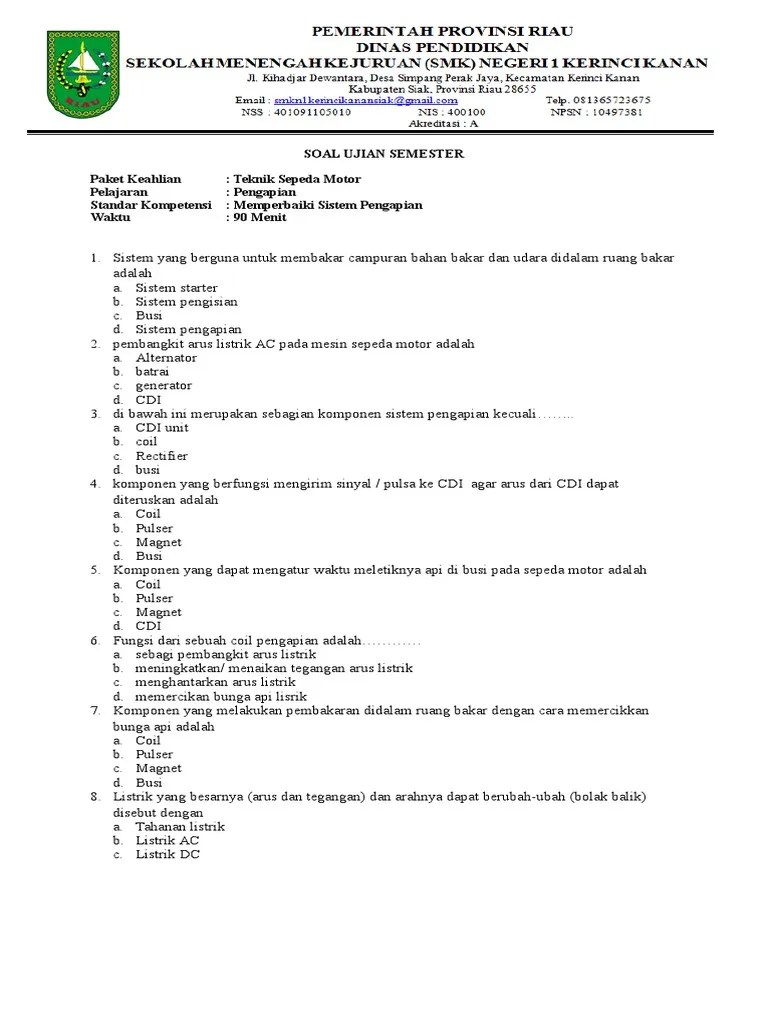 This is where we step in, the 6dollaressay.com. Contoh Soal Pilihan Ganda Sistem Pengapian Beserta Jawaban