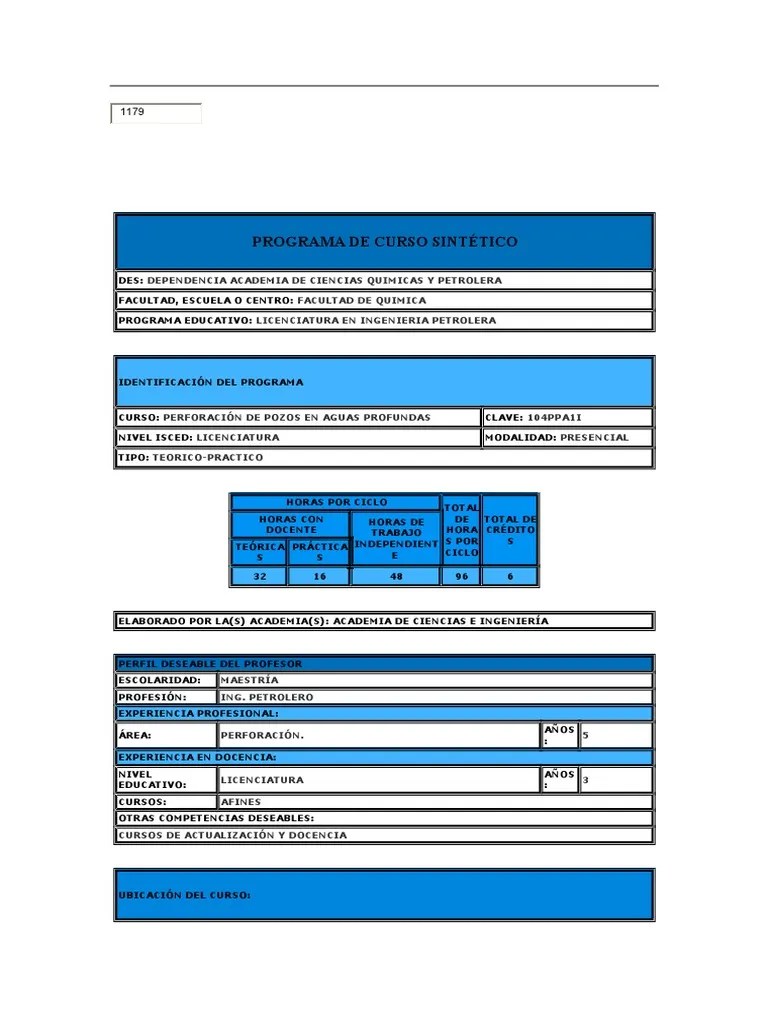 Perforación De Pozos En Aguas Profundas | PDF | Ingeniería | Educación Avanzada