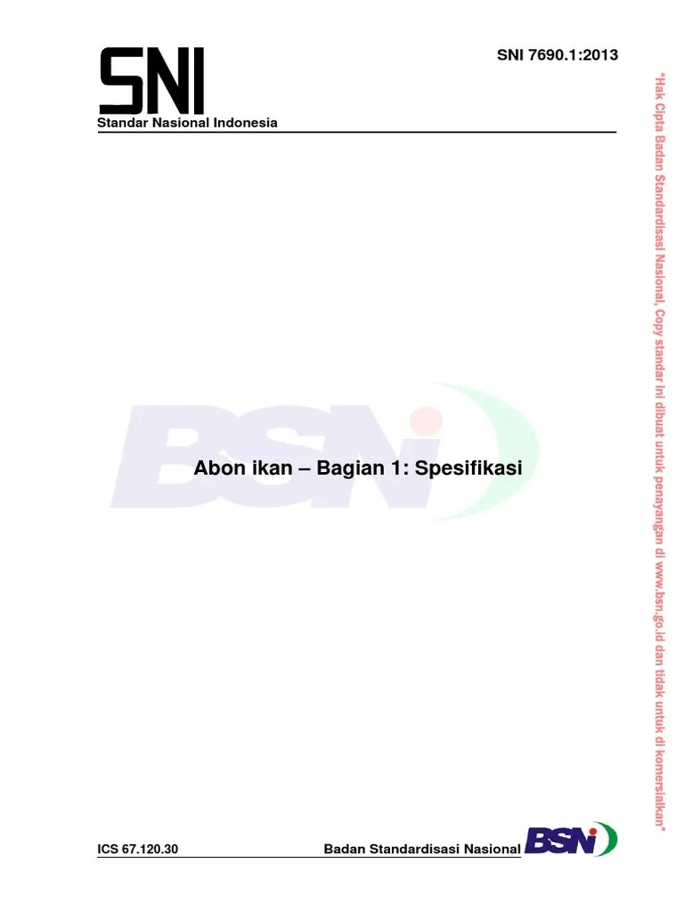 Sni 7690.1-2013 | PDF