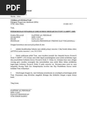 3 april 2015 pukul 8:44 am mohon info mas, ini format proposal yg. Contoh Surat Justifikasi