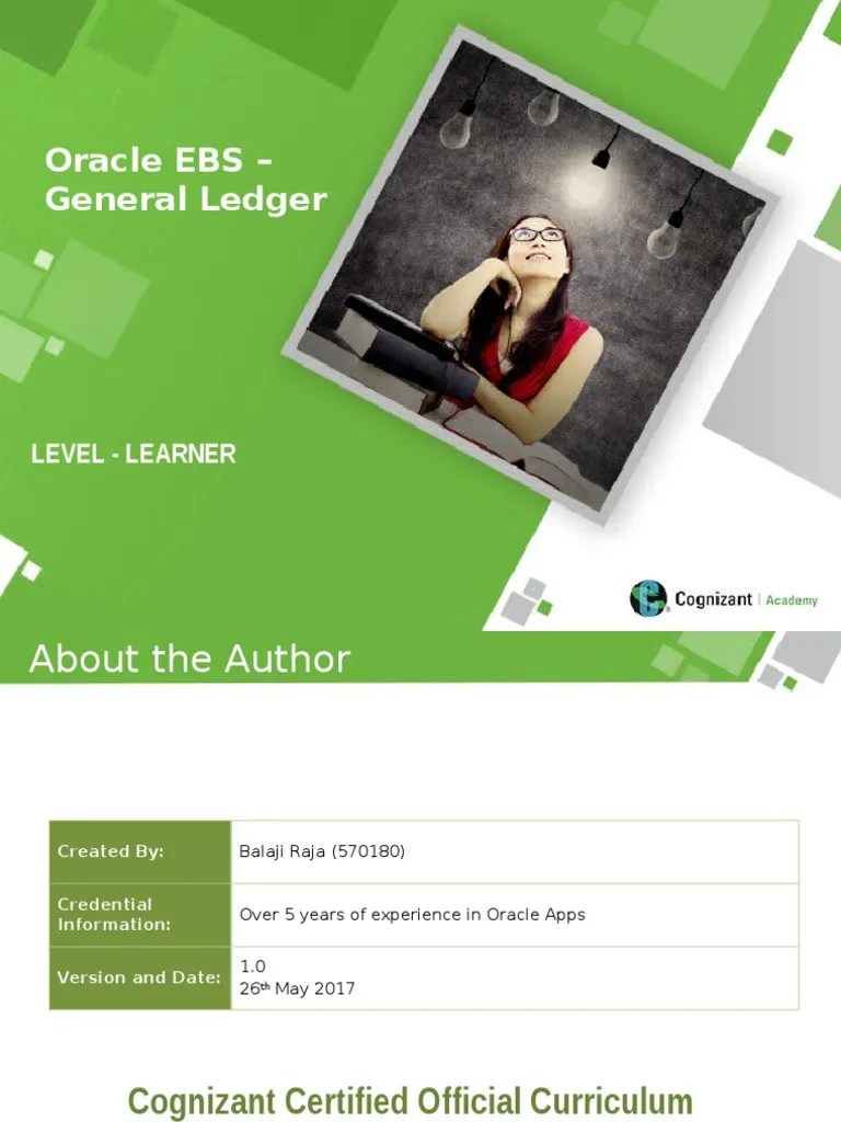 Oracle EBS General Ledger | PDF | Procurement | Business