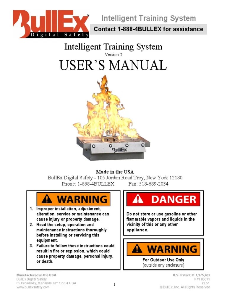BullEx ITS User Manual Xtreme | PDF | Propane | Electrical Connector