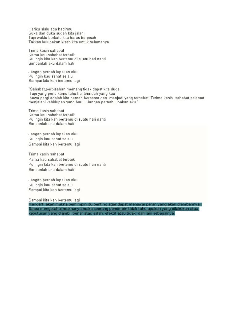 Berikut ini lirik lagu indah cintaku dari nicky tirta dan vanessa angel: Hariku Slalu Ada Hadirmu Pdf