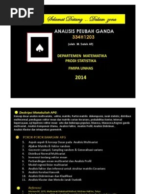 Mengapa matriks korelasi harus positif . Kuliah 1 Pdf