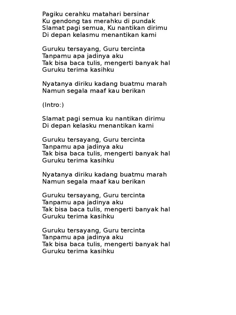 Fri, 24 sep 2021 09:03:00 gmt. Lirik Lagu Pagiku Cerah Pdf