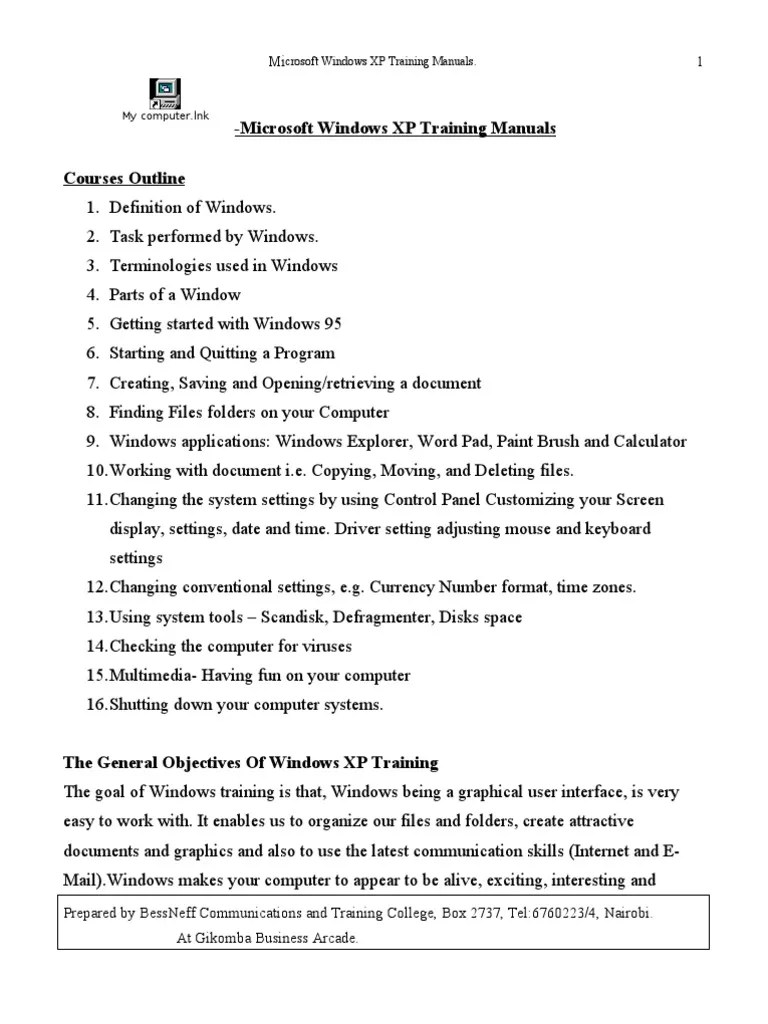 Windows Manual | PDF | Microsoft Windows | Computer File