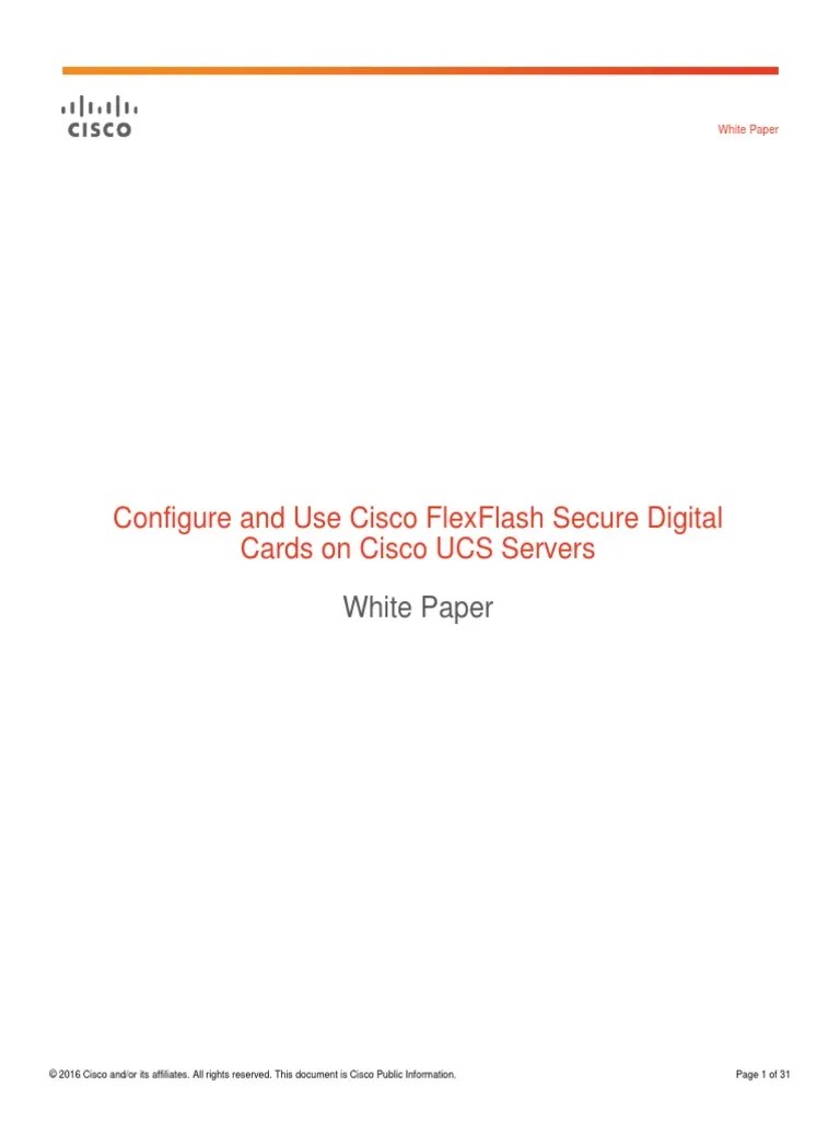 Cisco UCS Boot From SDCard | PDF | Secure Digital | Booting