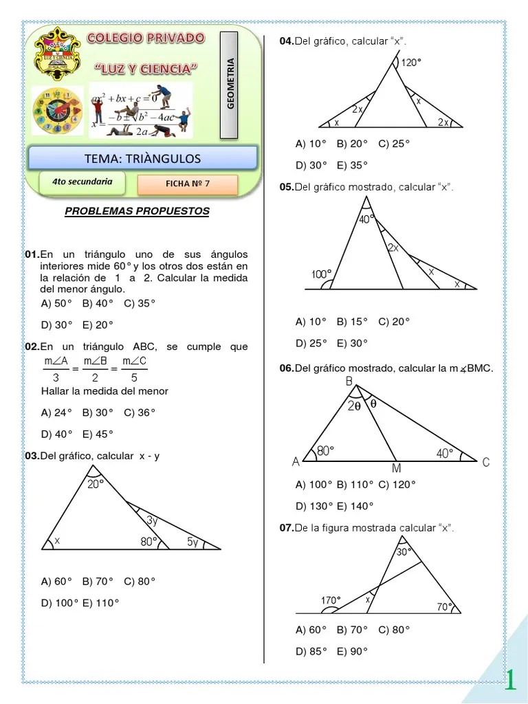 Geometria Triangulos I | PDF | Geometría Convexa | Triángulo