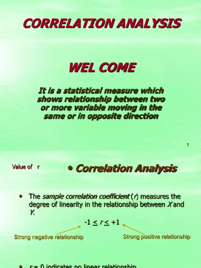 Correlation Analysis | PDF | Correlation And Dependence | Multivariate ...