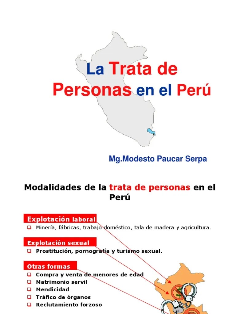 Trata De Personas En El Perú | Descargar Gratis PDF | Trata De Personas | Instituciones Sociales