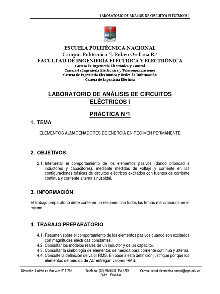 Practica 1 Condensador Inductor