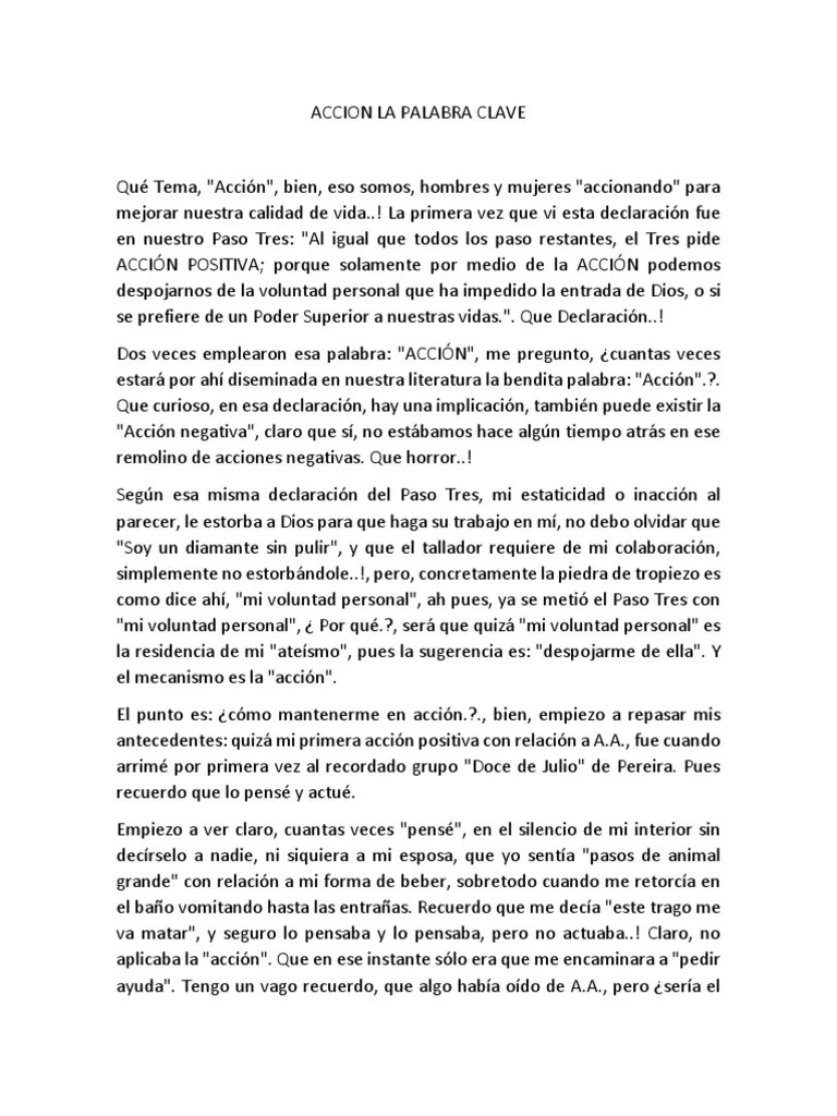 Accion La Palabra Clave | PDF | Science | Ciencia Filosófica