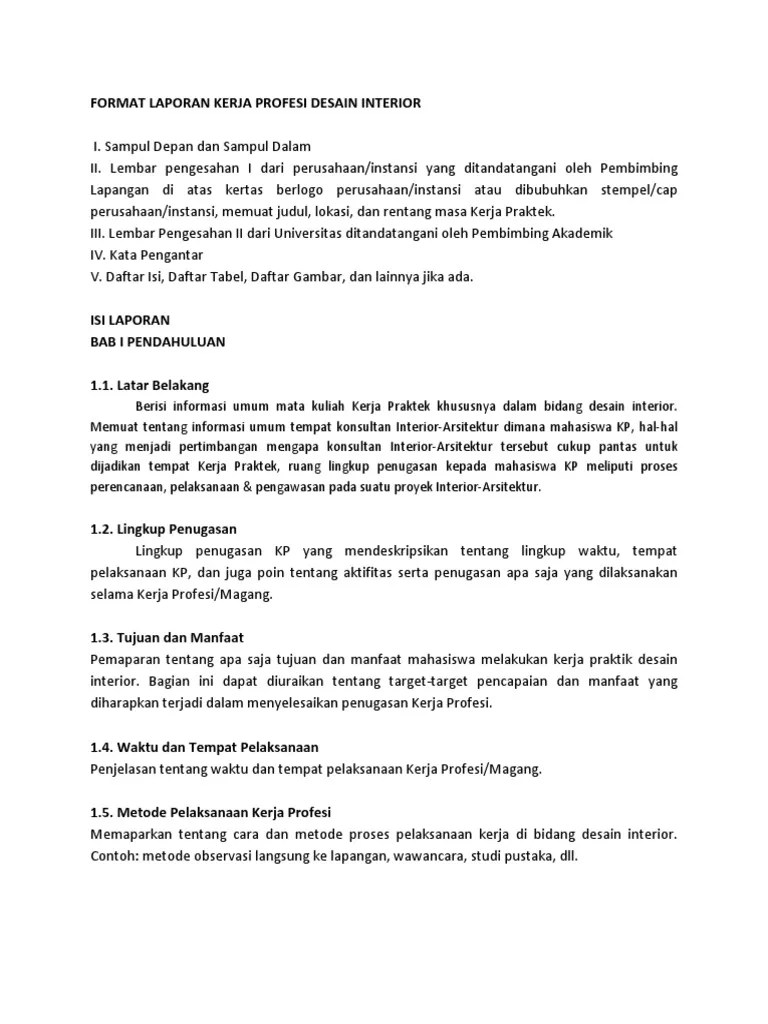 Laporan kerja praktek i dan ii. Laporan Kerja Praktek Arsitektur Konsultan Seputar Laporan