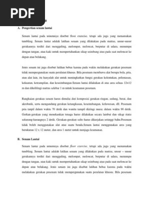 (1) sikap permulaan setengah jongkok; Lompat Harimau 1 Pdf