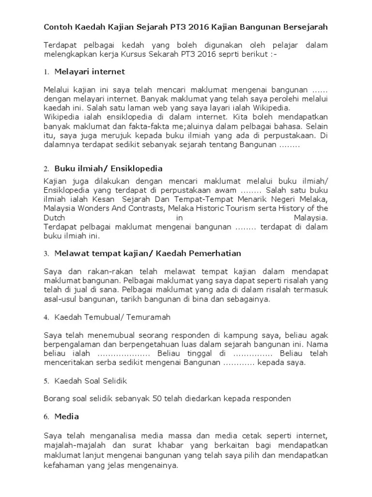 Apr 19, 2022 · nota sejarah tingkatan 4 bab 1 (nota jom nak lulus) (pp) 1 nota sejarah tingkatan 4 bab 1 (nota ringkas) (an) nota sejarah tingkatan 4 bab 1 (nota ringkas) (si). Contoh Kaedah Kajian Sejarah Pt3 2016 Kajian Bangunan Bersejarah Pdf