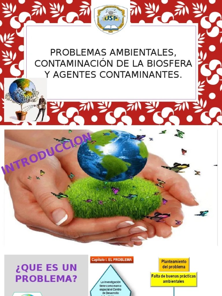 Problemas Ambientales, Contaminación De La Biosfera Y Agentes Contaminantes | PDF ...