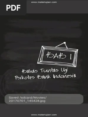 Tps utbk adalah tes yang mengukur kemampuan dasar atau menguji kemampuan kognitif para peserta ujian. Contoh Soal Uji Psikotest Bank Indonesia Bi Dan Jawaban Pdf