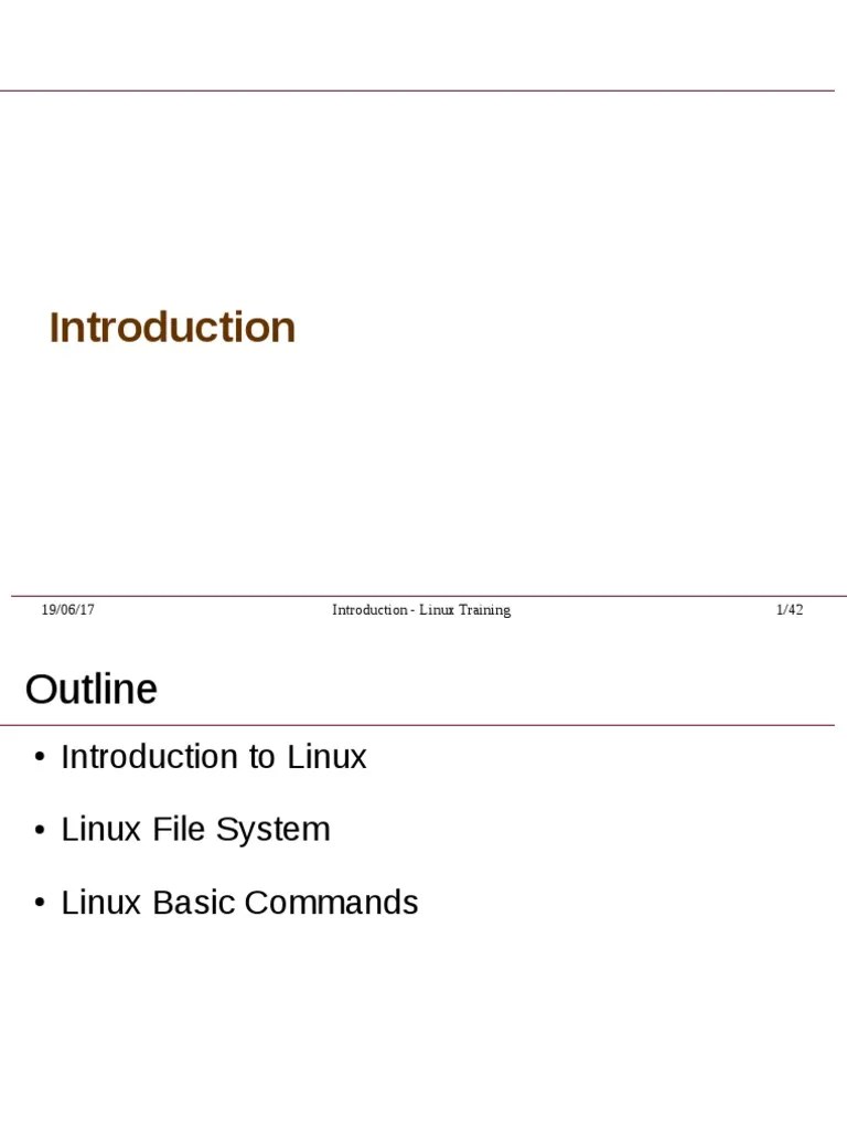 Lecture 1 Introduction NIS | PDF | Linux | Linux Distribution