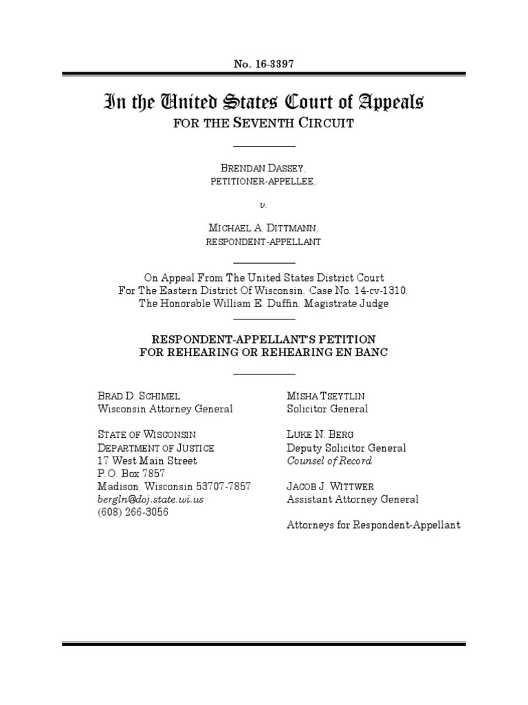 Petition For Rehearing En Banc - FINAL | Miranda Warning | Antiterrorism And Effective Death ...