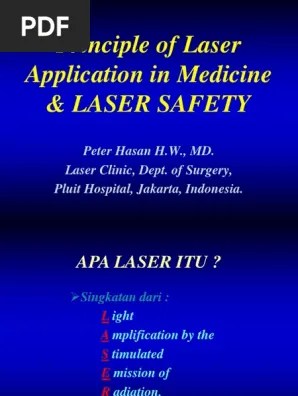 Principle Of Laser Application In Medicine Laser Safety5