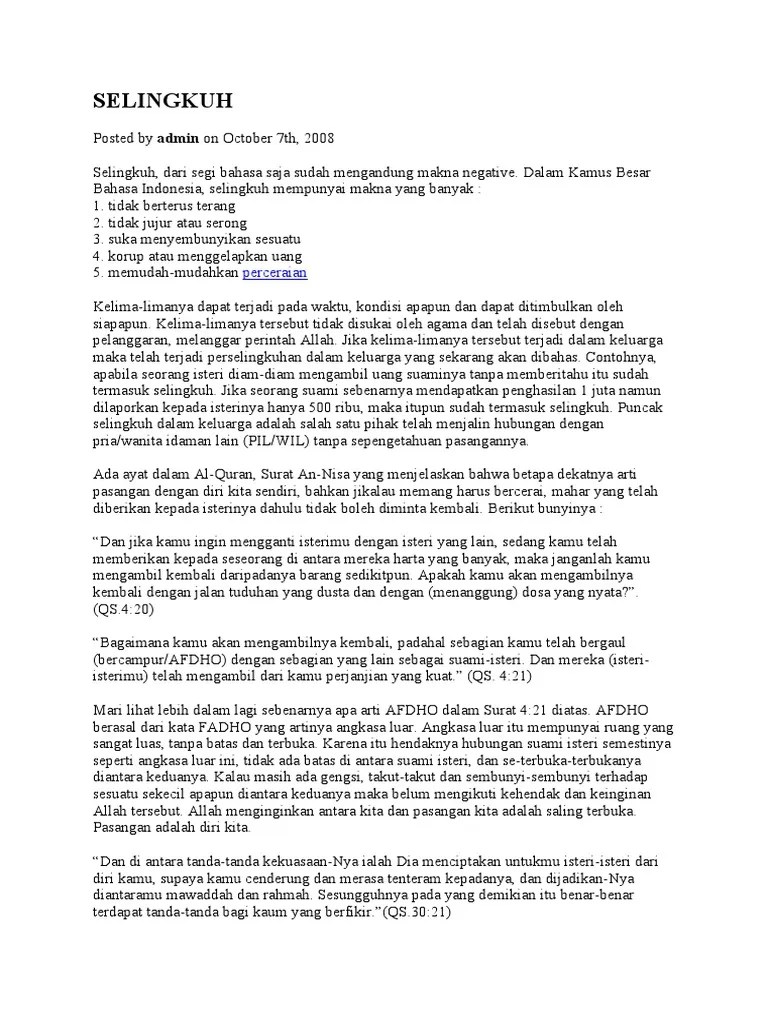 apakah selingkuh itu dosa - Teknoid