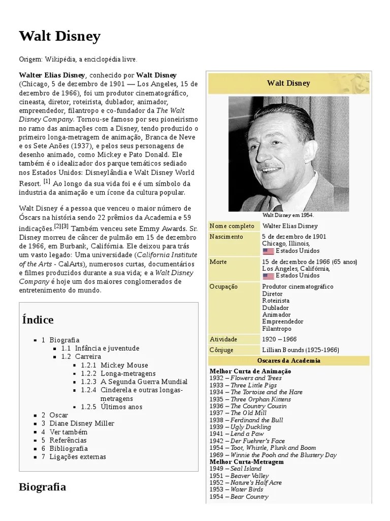 Walt Disney PDF | PDF | Walt Disney | Lazer