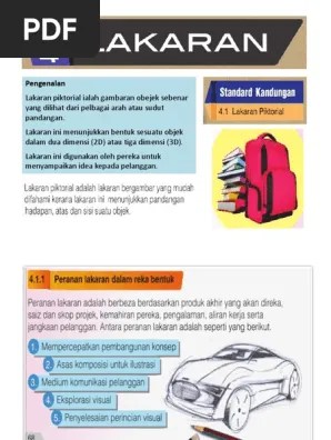 Reka Bentuk Lakaran Kereta 3D Mudah - Lakaran 3d