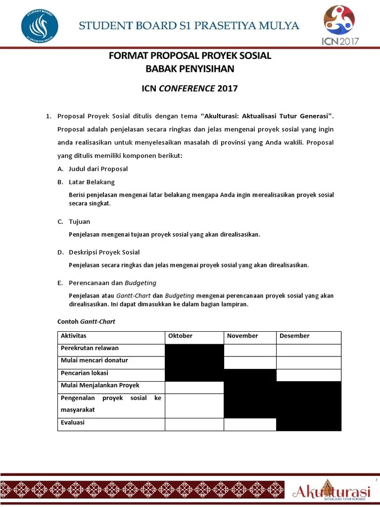 Format-Proposal Proyek Sosial | PDF