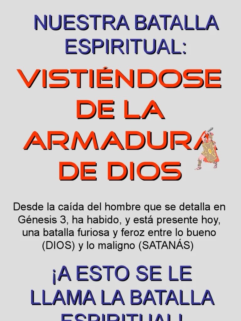 Armadura De Dios 1 | Descargar Gratis PDF | Demonios | Cristo (título)