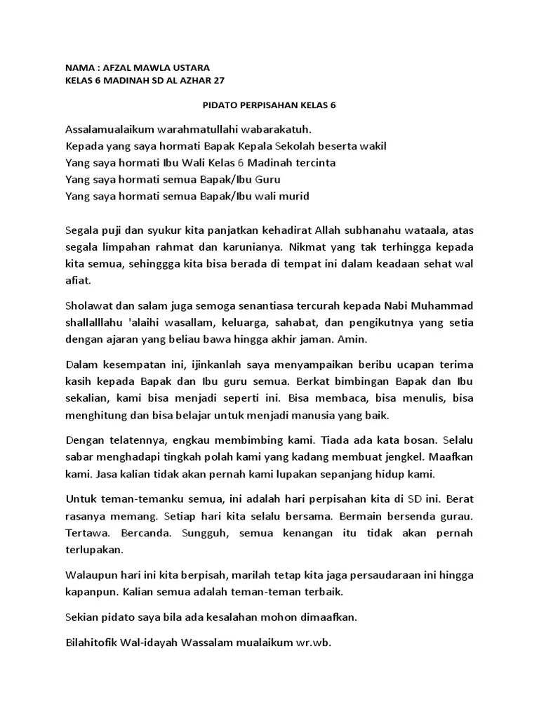 Pidato Perpisahan | PDF