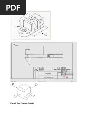 Inilah 17+ Contoh Soal Uraian Gambar Teknik [Terlengkap] 