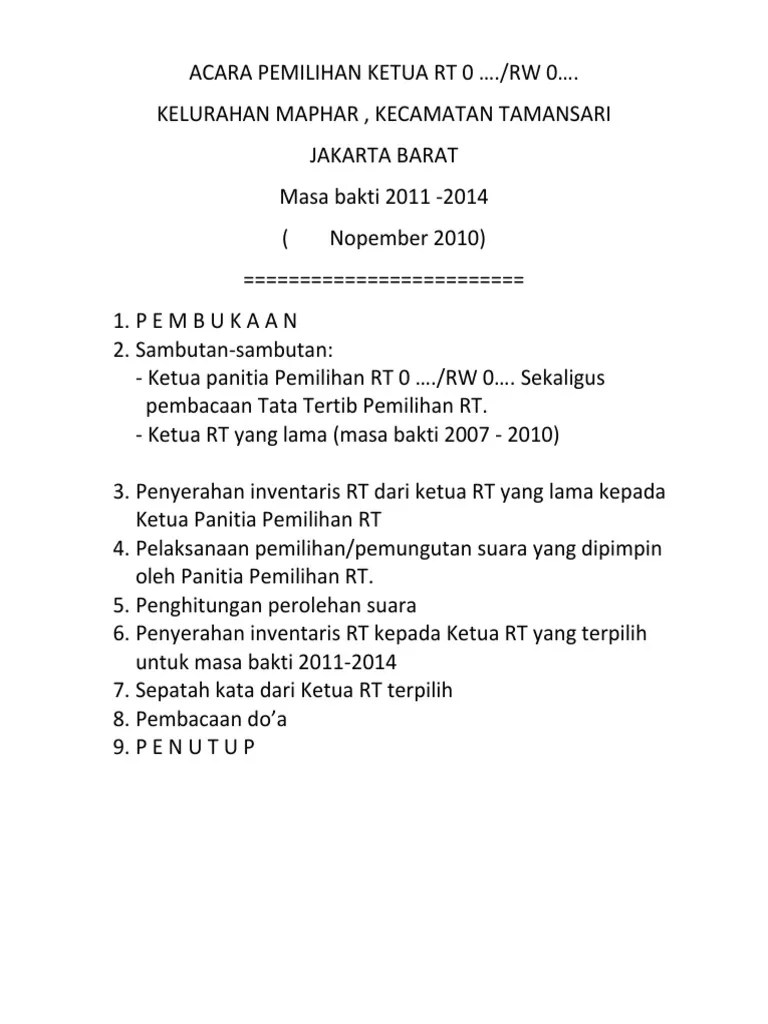 Contoh Pidato Ketua Pdf 
