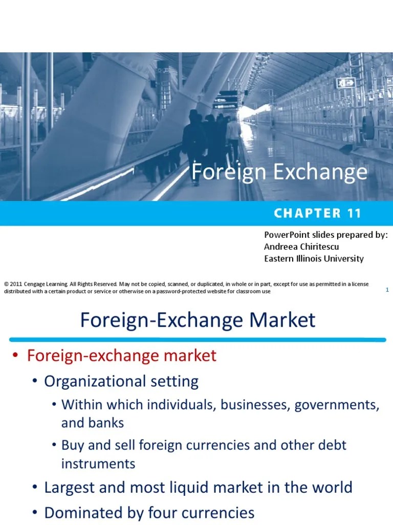 Chapter 11 Foreign Exchange | PDF | Foreign Exchange Market | Exchange Rate