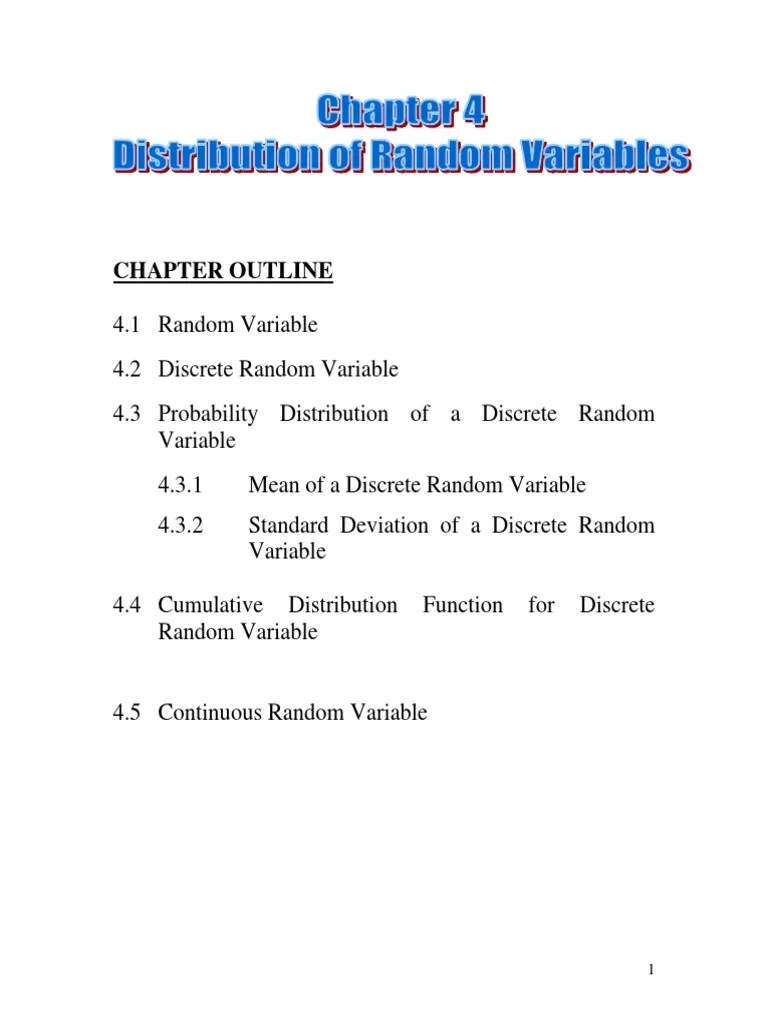 Chapter 4 Continuous Probability Pdf Probability Distribution Random Variable - Download Stunning Landscape Design | Ultra HD