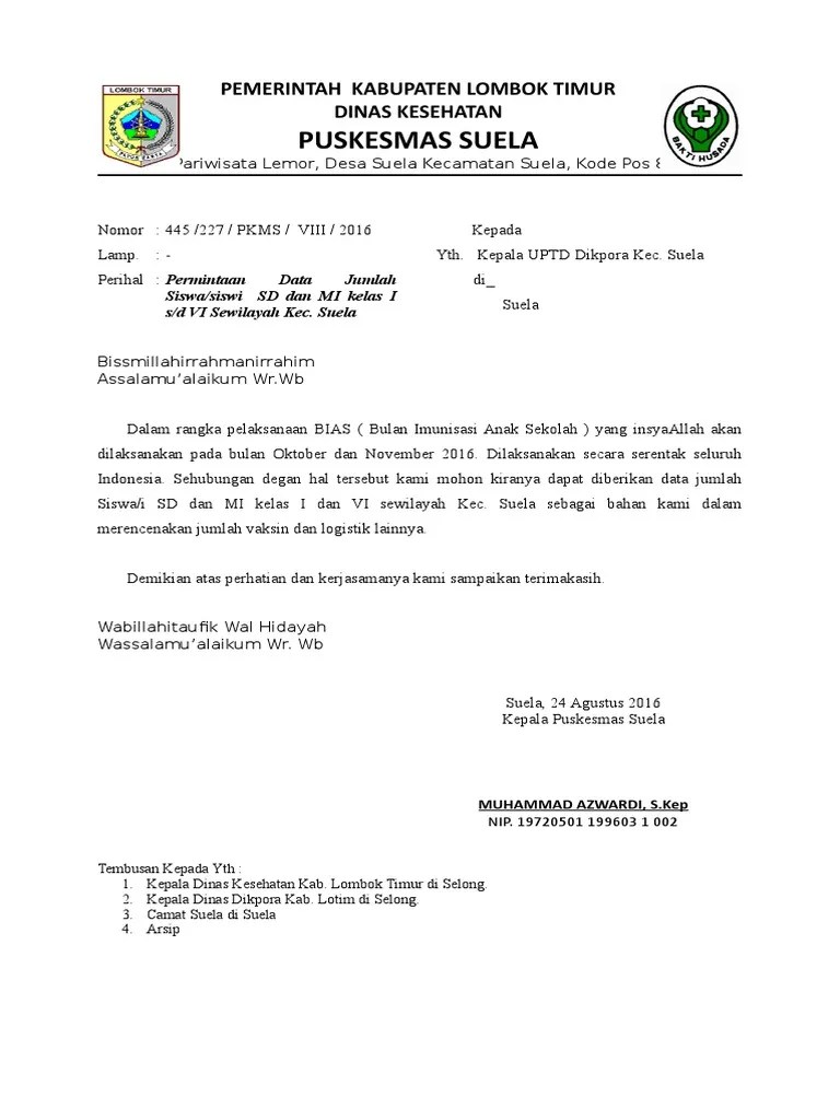Dengan begitu kita akan merasa . Surat Permintaan Data Siswa Pdf