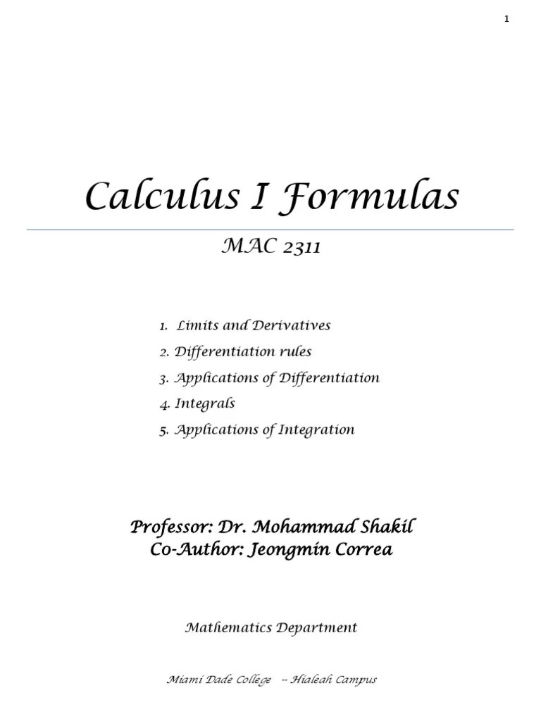 Calculus Guide | PDF | Derivative | Slope
