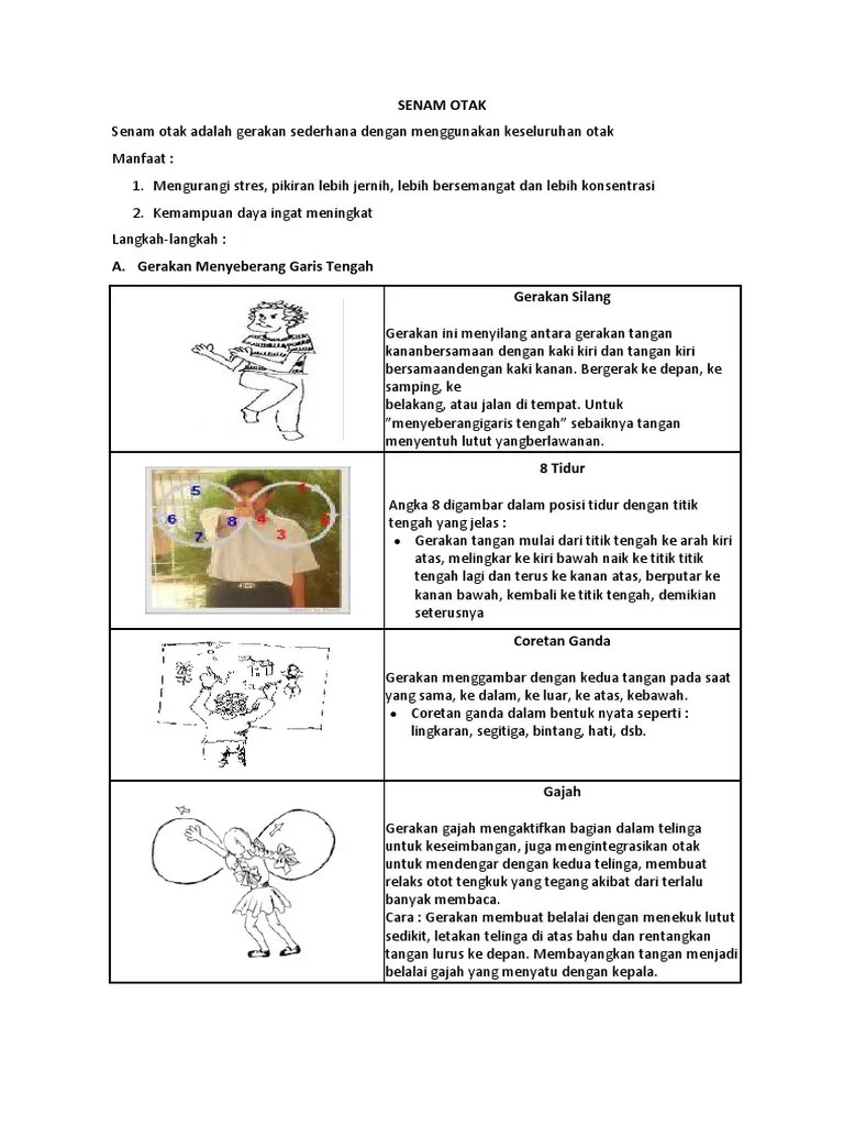 Senam Otak Pada Lansia | PDF