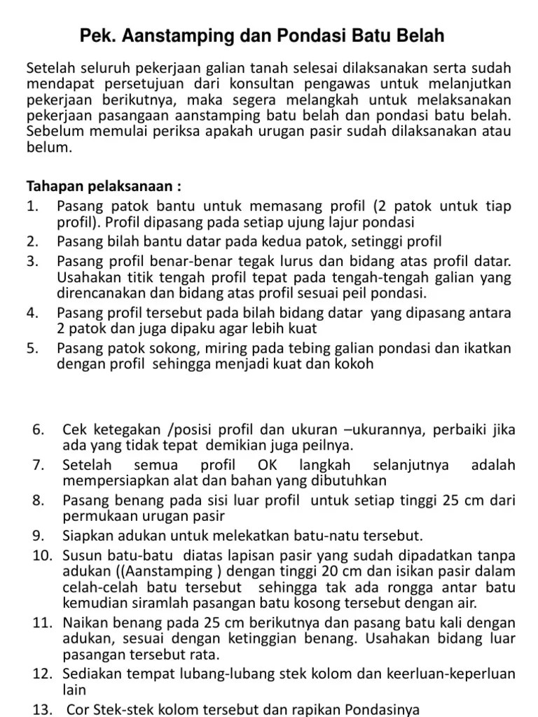 Materi 10 - Pekerjaan Pondasi | PDF