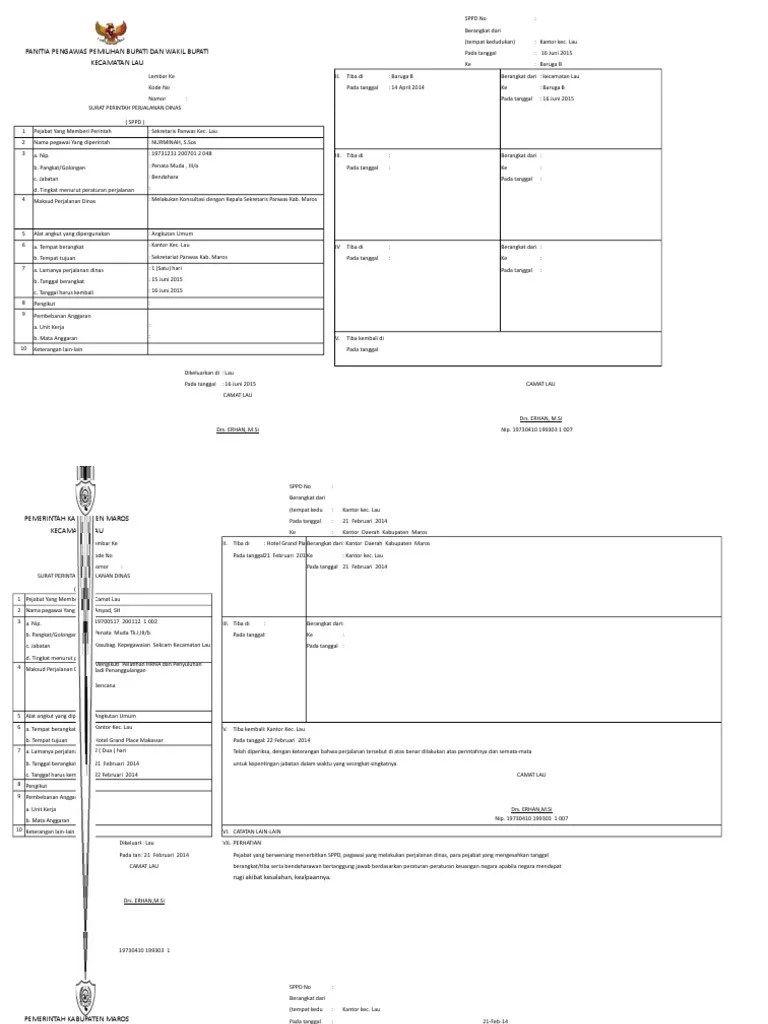 Format SPPD Baru | PDF